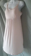 Pea In A Pod Nursing Nightgown Pink Knee Sleeveless  Medium 35.5" BUST