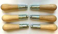 6 PIECES LUTZ #2 LONG FERRULE FILE HANDLE FOR 6-8" FILES - NEW