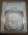 2002  American Silver Eagle ASE $1 PCGS MS69 FIRST STRIKE