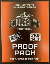 2024 Leaf Collective Football Pre Production Proof Sealed Pack LOT (10) TOTAL