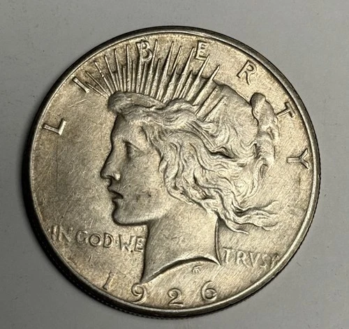 XF 1926-S Peace Silver Dollar (all original), U.S. Coin $1