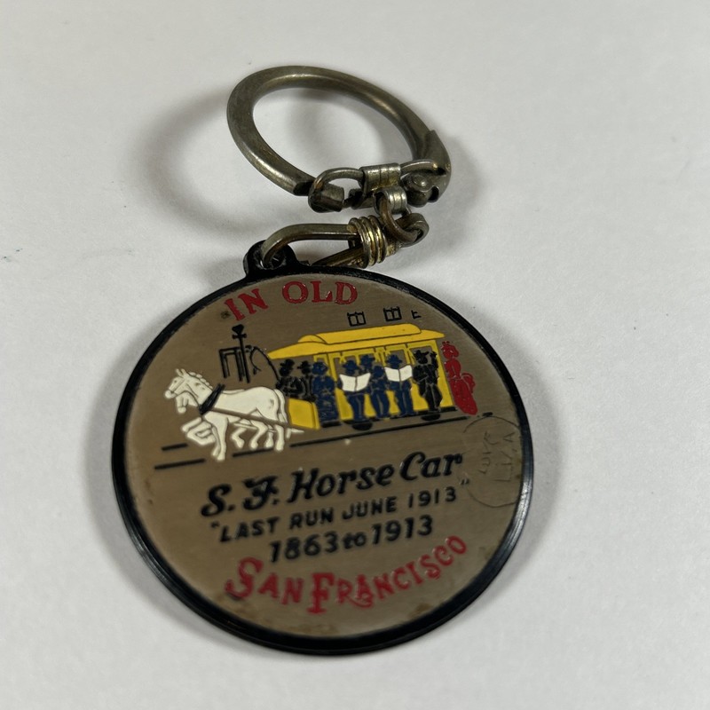 Vintage San Francisco Keychain 1950-1977 Perpetual Calendar Keychain