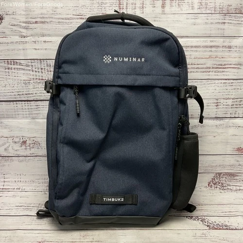 Timbuk2 Division Laptop Navy Blue Backpack Numinar Brand Logo Embroidered New