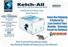 1 Ketch CLEAR LID All Automatic Humane Mouse Mice Control Live Multi Catch Trap