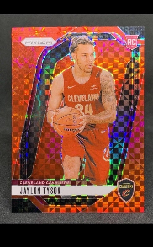 2024-25 Panini Prizm Jaylon Tyson Rc #228 Red Power /75 Rare Prizms Rookie