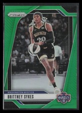 2024 Panini Prizm WNBA #80 Brittney Sykes Green Prizms