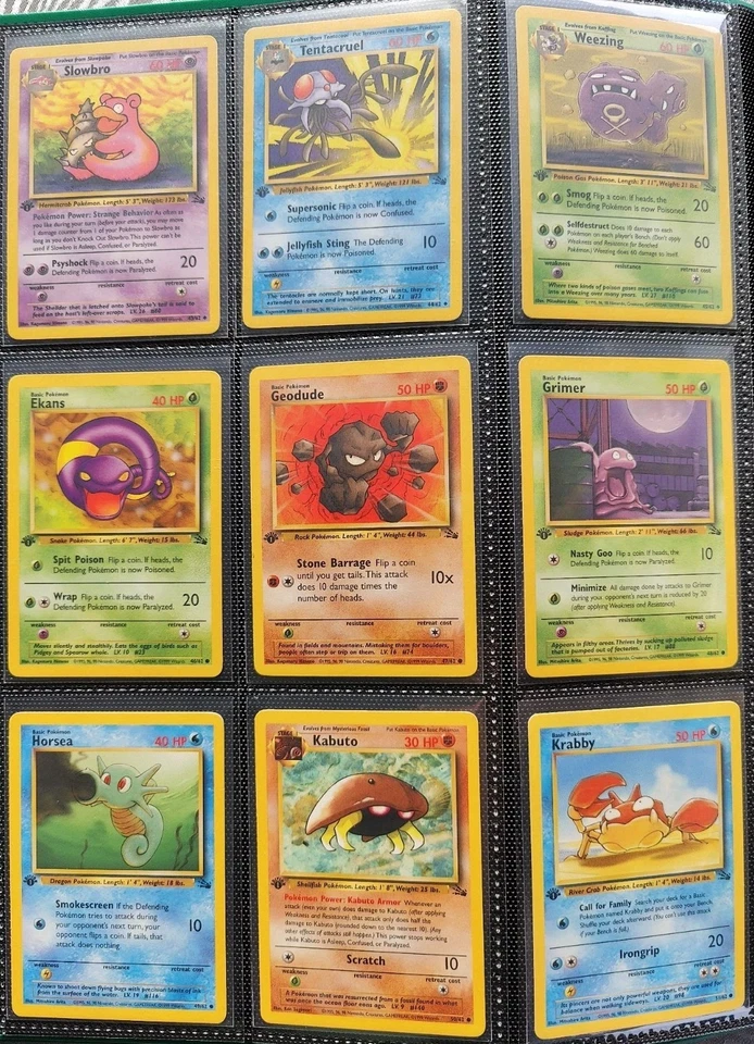 Fossil Set 1st Edition Bundle Joblot Pokemon Cards WOTC Pokémon TCG 1999 x29 - Image 3 of 4