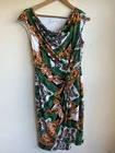 Anthea Crawford Jersey Draped Dress Size 12