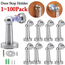 Stainless Steel Magnetic Door Stop Home Door Holder Stopper Wall Floor Mount Lot