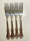 Lot of 4 International Sterling Wild Rose Silver Fork 7.5 inches 51 grams Set