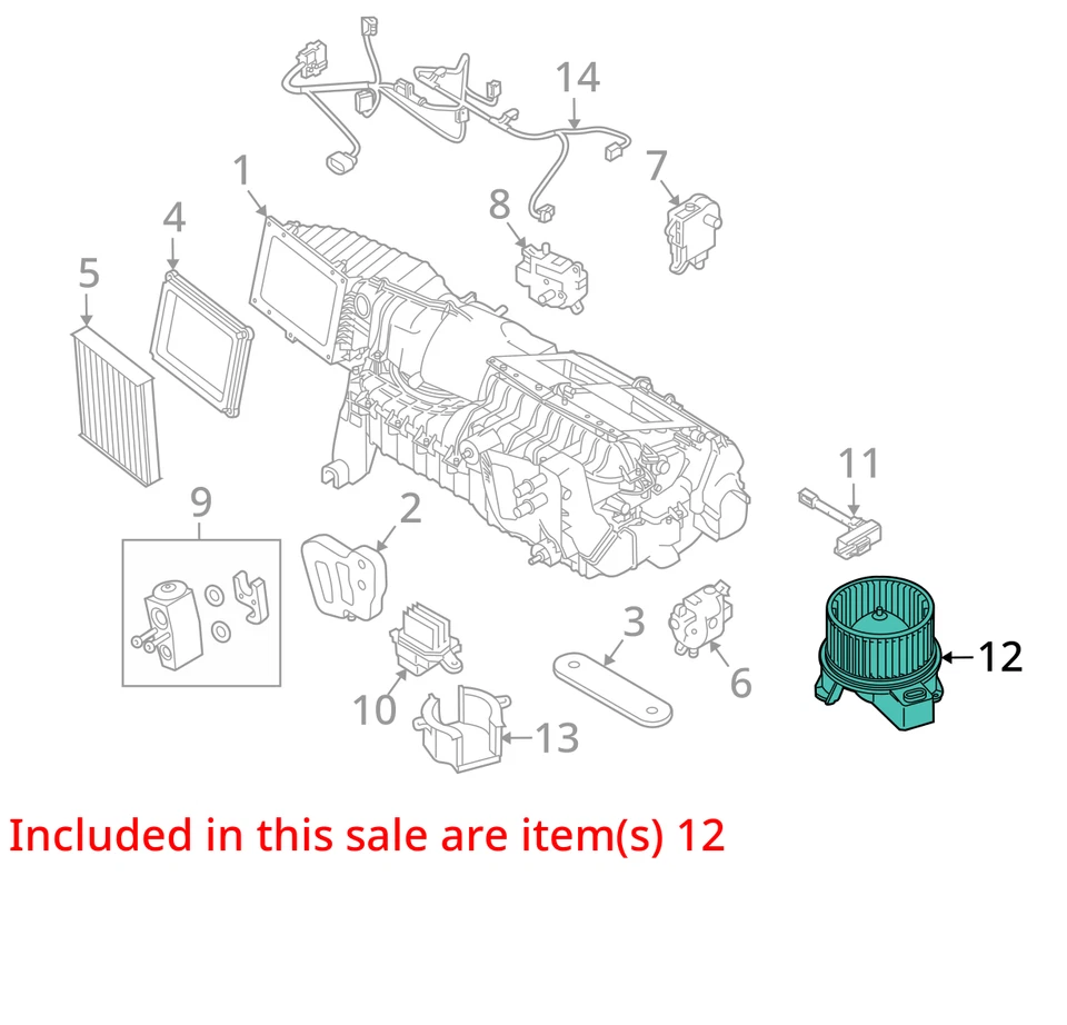 Motor de ventilador compatível com 10-14 Mustang 441888 - Imagem 3 de 4