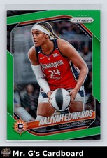 2025 Panini Prizm WNBA Green Prizm Aaliyah Edwards #94 EX