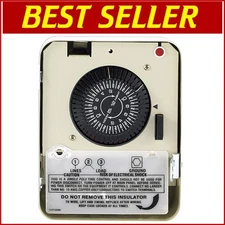 Programmable Electric Water Heater Timer with Manual Control - 25 Amp Capacity