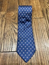 Brooks Brothers Makers Navy Blue Silk Tie, Made in USA     ,   Silk Tie