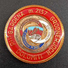 DISTINTIVO PASSO GARDENA VAL GARDENA DOLOMITI GRODNERJOCH BOLZANO SUD TIROLO