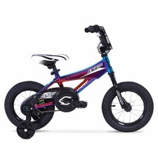 Hyper Bicycles 12" Jet Fuel Kid's Bike with Training Wheels, Steel Frame, Rear