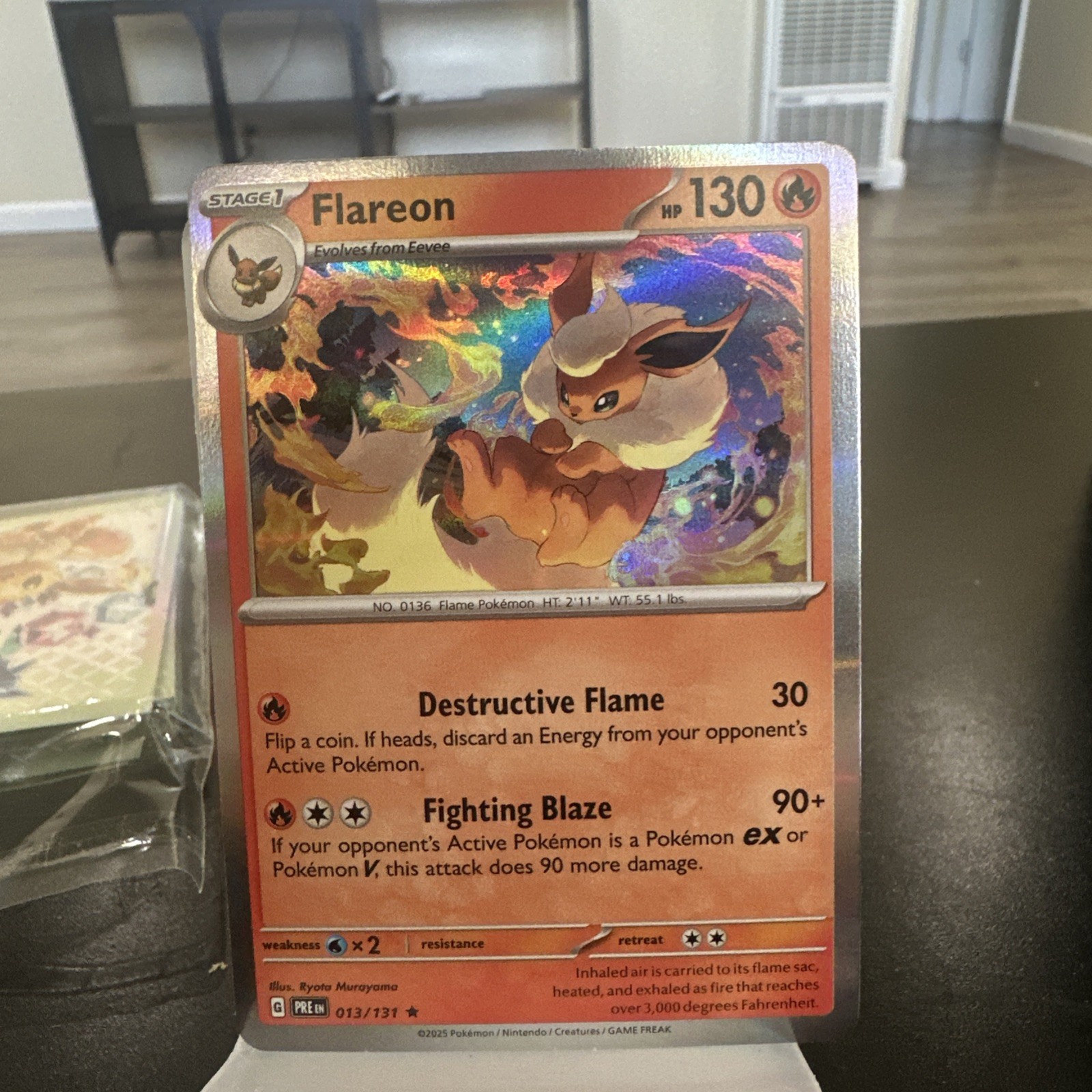 Pokemon Flareon (13/356) Prismatic Evolutions LP HOLO