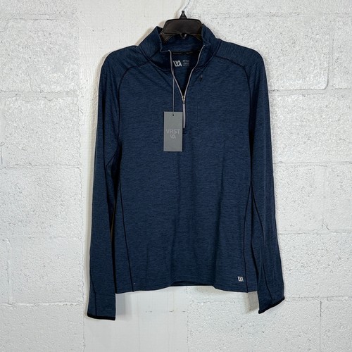 VRST men's Run warm 1/2 zip shirt dark slate, Small