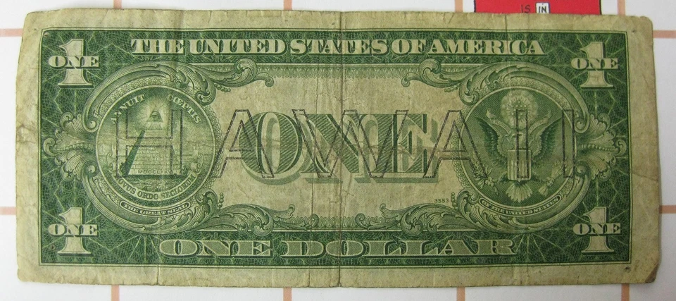 1935 A HAWAII Emergency $1 Silver Certificate Note WW2 era Overprint - Image 2 of 2