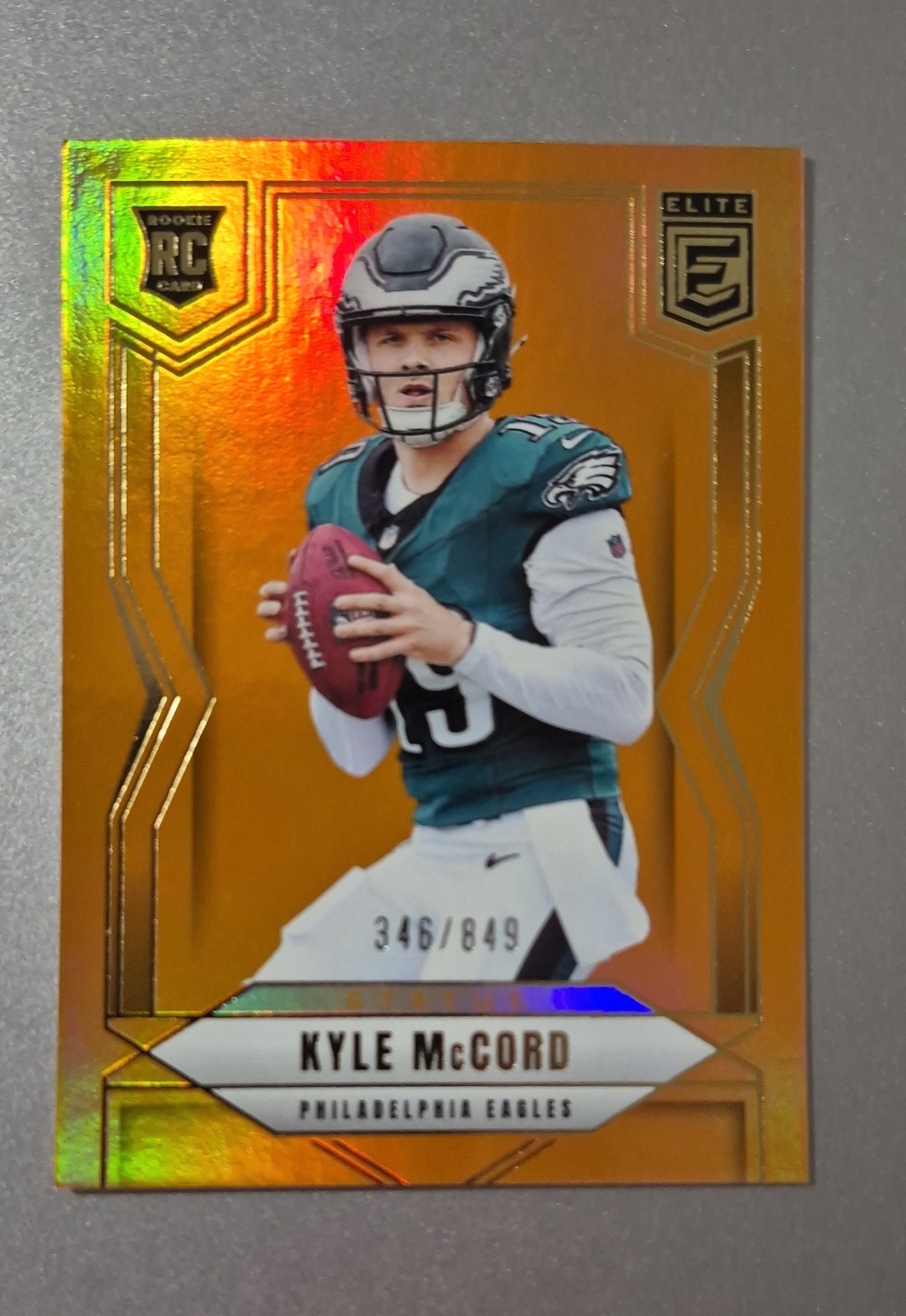 2025 Panini Donruss Elite - Rookies Kyle McCord #171 Status Metallic Orange /849