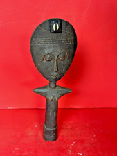 Vintage Akuaba Fertility Doll 14" - Authentic Ashanti Tribal Art from Ghana