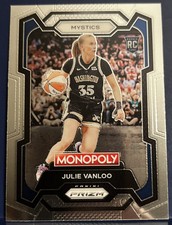 Julie Vanloo 2024 Panini WNBA Monopoly Prizm Basketball RC #34 Mystics
