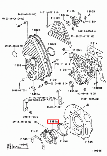 Genuine Hilux LN110 LN109 LN108 LN107 LN106 3L 2L Rear Main Oil Crankshaft Seal - Picture 5 of 20