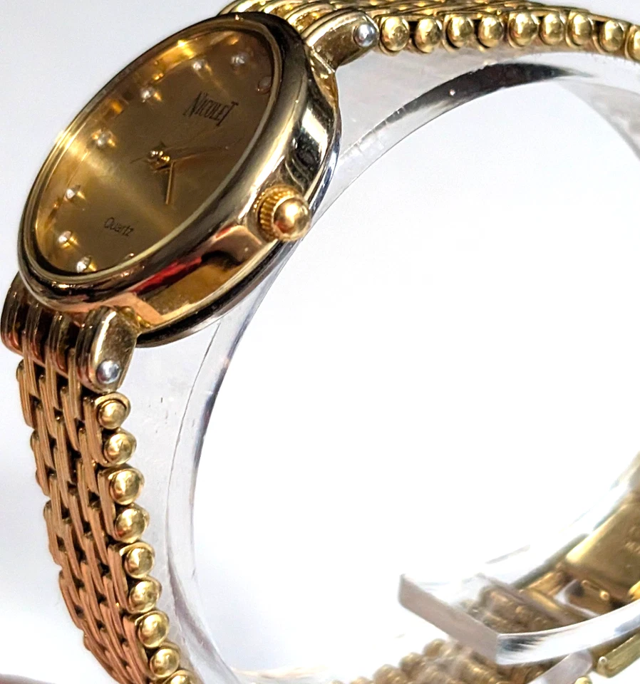 Armand Nicolet NC2005 05-1L30 золото кварцевые швейцарские женские часы - новый наручные часы - Изображение 3 из 4