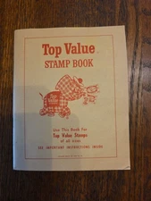 Vintage 1959 Top Value Stamp Book Full Of Singles & 10s Complete