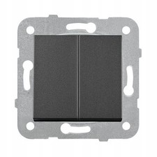 Interruttore per tapparelle Novella Nero - Senza cornice