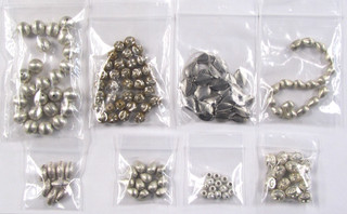 Beads Lot Assorted Sterling 925 SILVER Craft Jewelry 240 gr