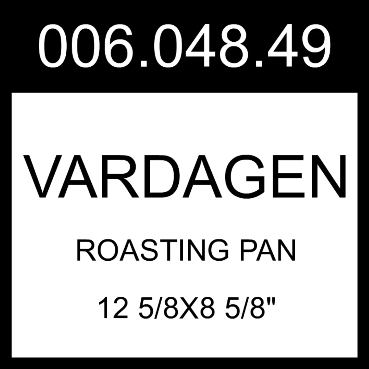 IKEA VARDAGEN Roasting Pan Oval Carbon Steel 12 5/8x8 5/8" 006.048.49