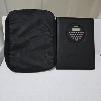 RoadPro RP-72009EN Exec Notepad Holder Flip-Around Calculator And  Padded Case