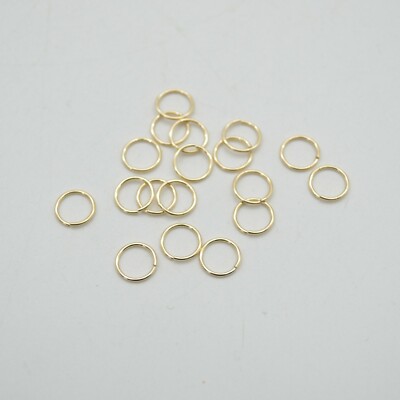 Gold Filled Click and Lock Biegering 14KT - 0,76mm x 8mm - 10 oder 20 Stück