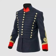 British Hussars Napoleonic War Uniform Jacket 100 Wool Military Tunic Jacket