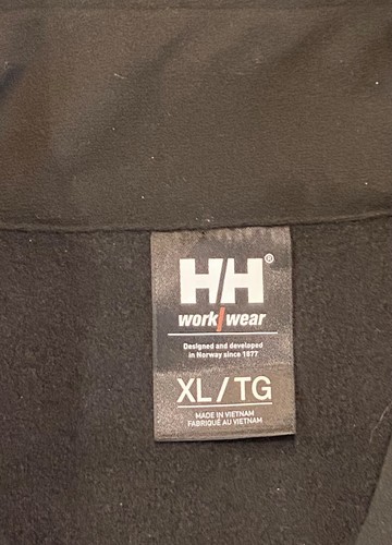 Helly Hanson Work Wear Fleece Vest XL Black Hiking Gorp Core Zip Pockets - Picture 4 of 8