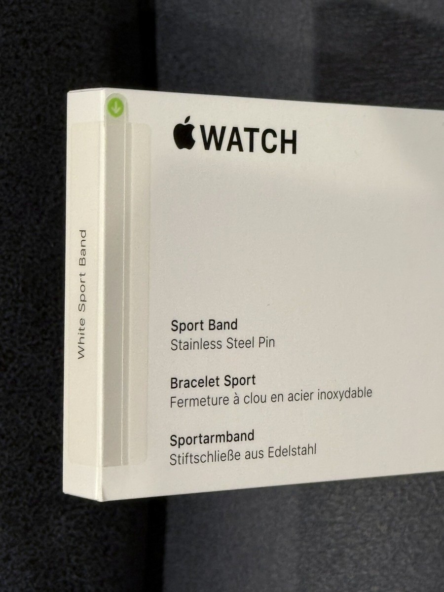 Apple White Sport Band (40 mm) – NEW / SEALED Apple Watch Series 4, 40mm, GPS, Silver Aluminum, White  main image 2