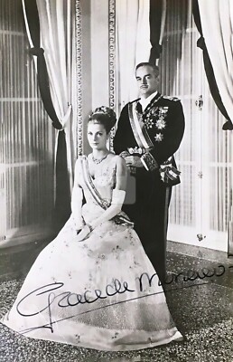 Princess Grace De Monaco -- Signed Vintage Photo Postcard Copy