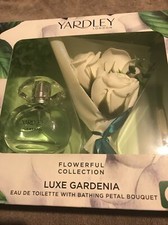 Yardley - Flowerful Collection Luxe Gardenia - EDT with Bathing Petal Bouquet.