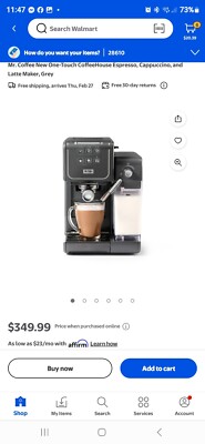 Mr. Coffee One-Touch Coffeehouse Espresso Cappuccino & Latte Maker
