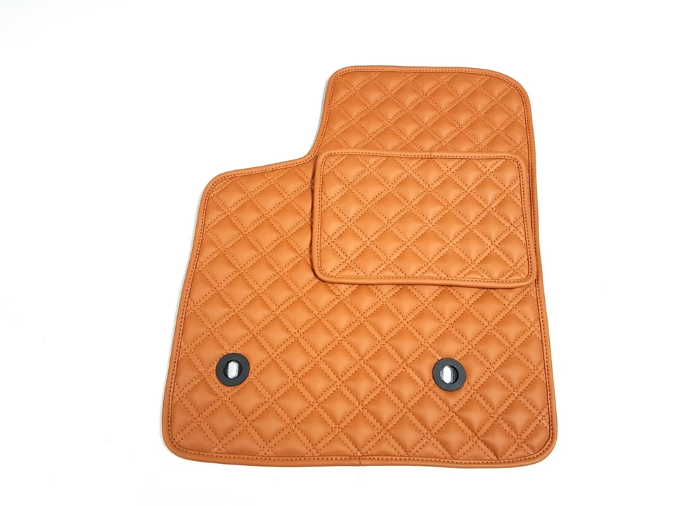 Alfombrillas de cuero terracota totalmente a medida para Bentley Continental GT 2003-2010 Foto 4 de 4