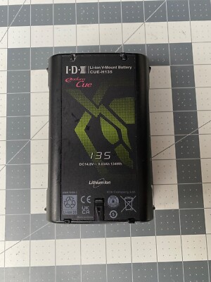 IDX Endura CUE-H135 14.8V 134Wh Li-ion V-Mount Rechargeable Battery, 1 bar charg