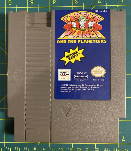 Captain Planet and the Planeteers Nintendo 1991 NES Tested/Works Great-Condition