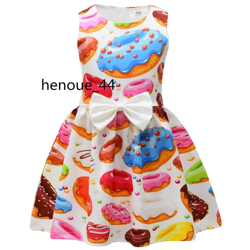 minnie stitch Cartoon Bowknot Dress Skirt Princess Party Birthday Fancy girl - Picture 68 of 69