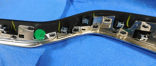 2016-20 Tesla Modèle X avant Gauche Côté Ash Burl Décor Intérieur Bord - Photo 9 sur 12