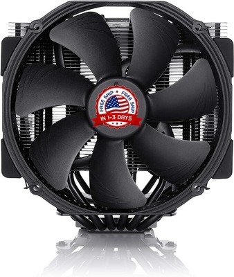 Enfriador De Cpu Premium Para Amd,Enfriador de CPU de doble torre (140mm, Black)