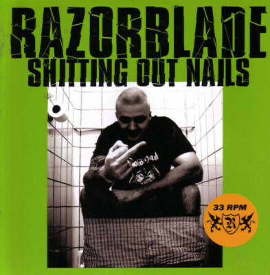 Razorblade - Shitting Out Nails ORANGE 7'' CONDEMNED 84 SHEER TERROR 4 SKINS 