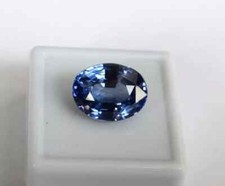 Flawless 5.7 Ct Ceylon Natural Blue Sapphire Oval Cut Certified Loose Gemstone
