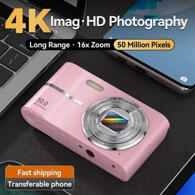 50MP Compact Digital Camera LCD Screen 16X Zoom HD 1080P Mini Cam Kids Gifts