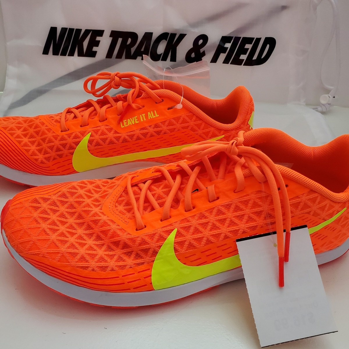 Nike Mens Zoom Rival XC 5 Spikes Running Shoes Size 12 Total Orange Volt Track Size 13 - Nike Zoom Rival XC 5 Total Orange Volt for sale  main image 3